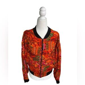 Baani’s L.A. Collection 1980s Vintage Sequined Bomber Full Zip Jacket sz L